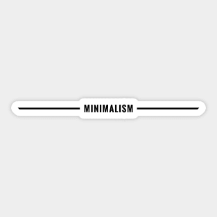 Double Lined Minimalism #2 (Black version) - Minimal DM Sticker